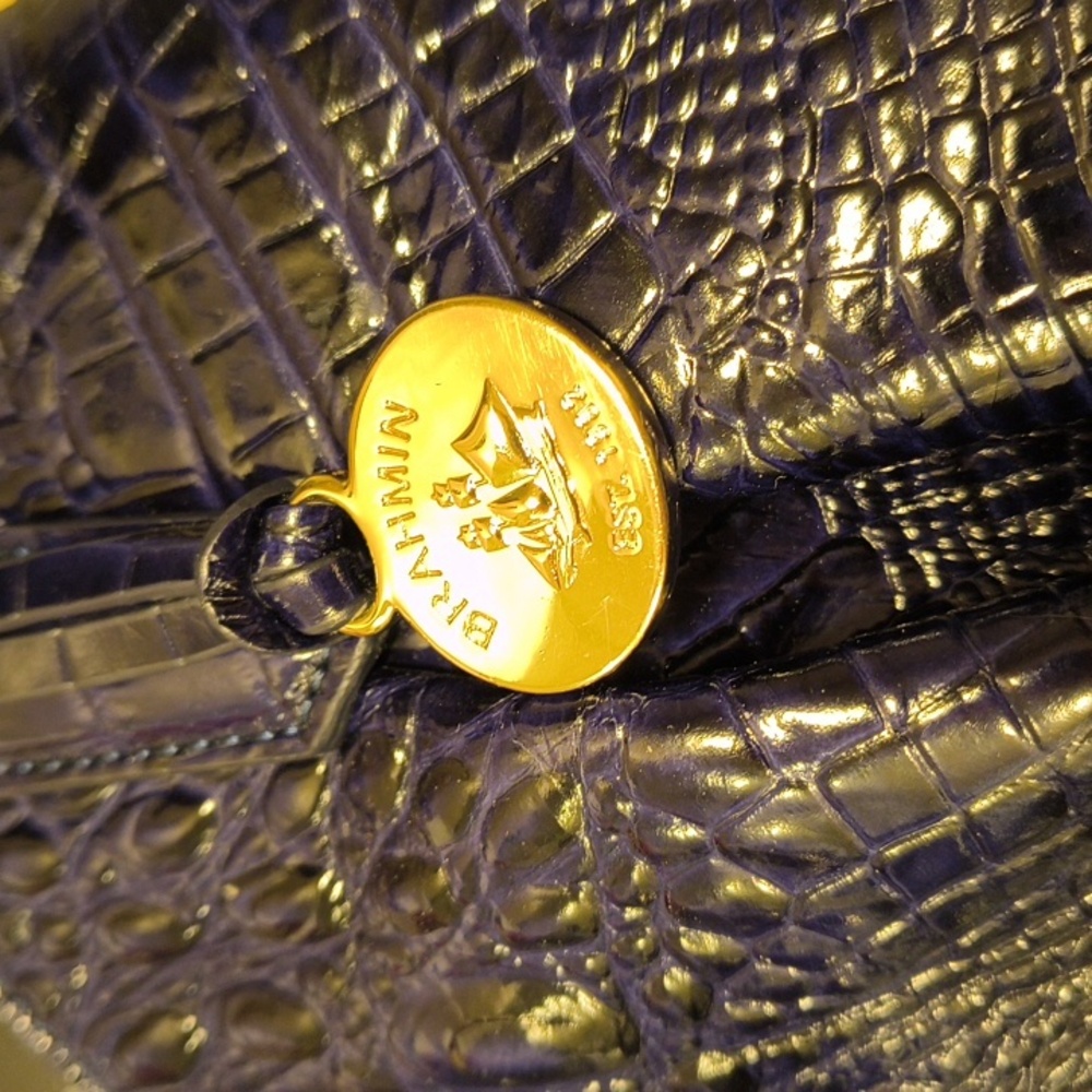 Dark Blue Brahmin Bag - Picture 8 of 16